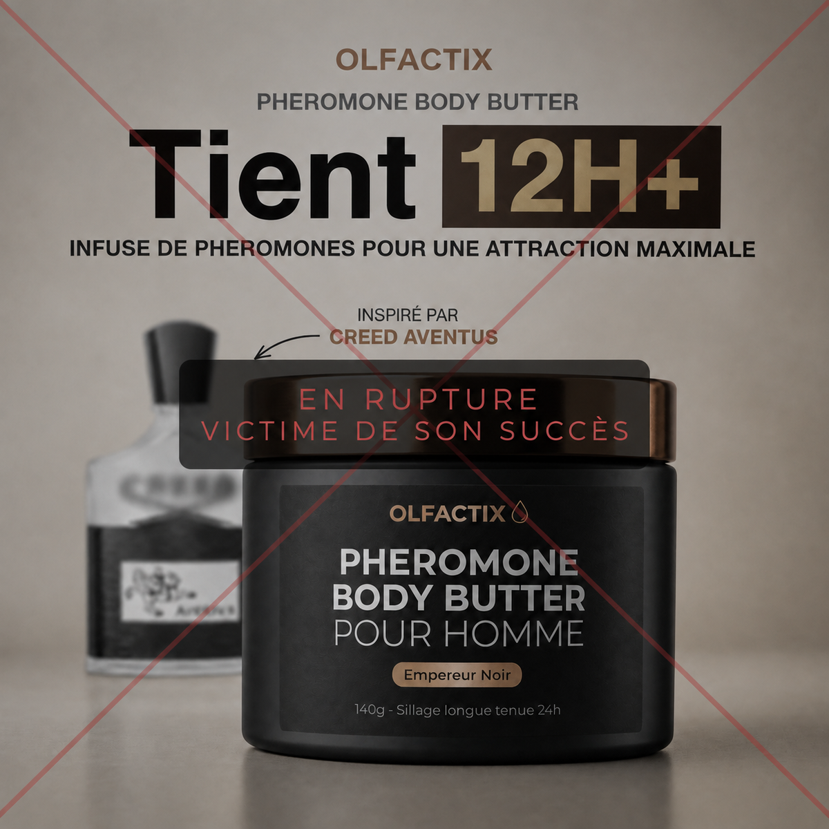 OLFACTIX Empereur Noir — Pheromone Body Butter Pour Homme
