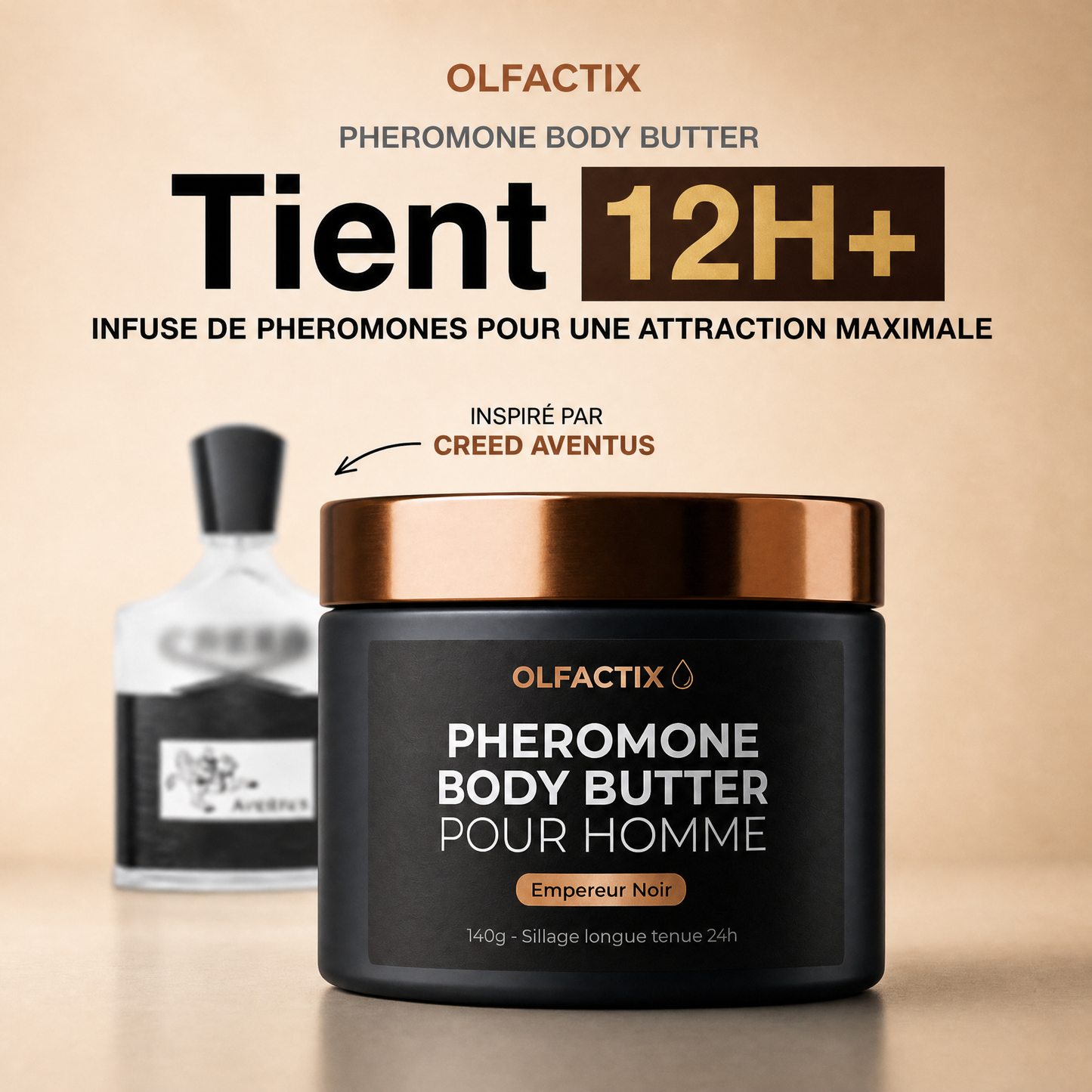 OLFACTIX Empereur Noir — Pheromone Body Butter Pour Homme